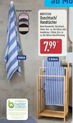 Aldi Nord NOVITESSE Duschtuch/Handtücher Angebot