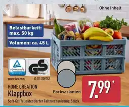 Aldi Nord HOME CREATION Klappbox Angebot