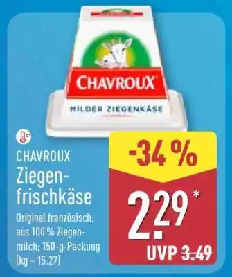 Aldi Nord CHAVROUX Ziegenfrischkäse Angebot