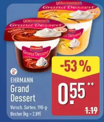 Aldi Nord Ehrmann Grand Dessert Angebot