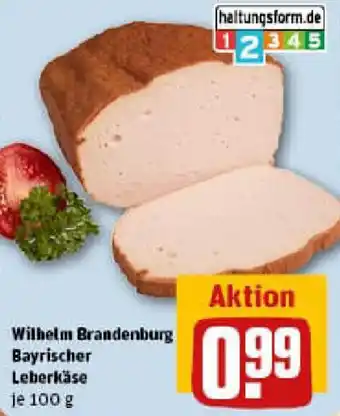 REWE Wilhelm Brandenburg Bayrischer Leberkäse Angebot