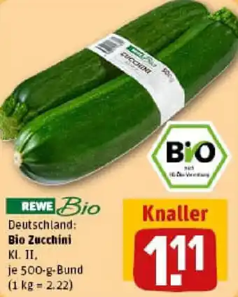 REWE Bio Zucchini Angebot