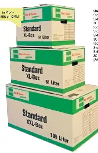 BayWa BayWa Umzugskartons Standard Angebot