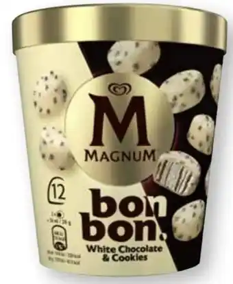 Scheck-in-Center Langnese Magnum Bonbon White Chocolate & Cookies Angebot