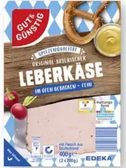 Scheck-in-Center Gut & Günstig Original Bayerischer Leberkäse Angebot