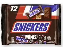 Scheck-in-Center Snickers Riegel Minis Angebot