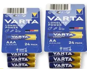 Scheck-in-Center Varta Batterien Longlife Power Angebot