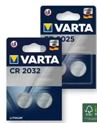 Scheck-in-Center Varta CR2032 Batterien Angebot