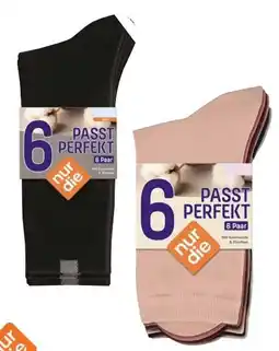 Edeka nur die Damen-Socken 6er-Pack Angebot