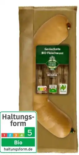 Edeka Unsere Heimat Echt & gut Bio-Fleischwurst Angebot