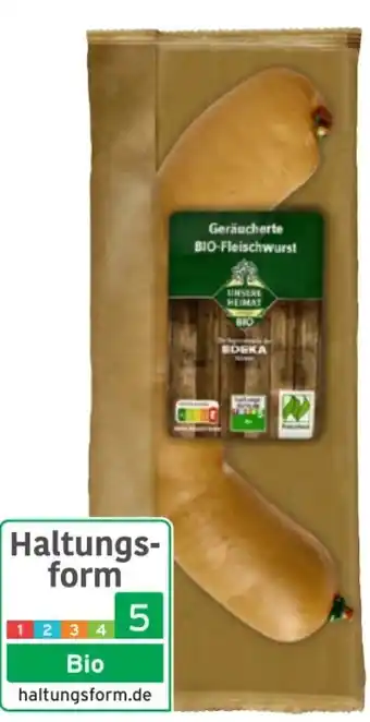 Edeka Unsere Heimat Echt & gut Bio-Fleischwurst Angebot