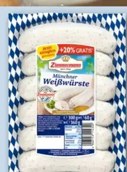 REWE Center Fleischwerke Zimmermann Münchner Weißwürste Angebot