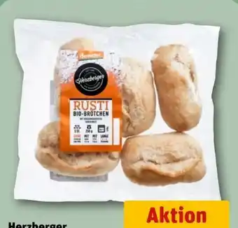REWE Center Herzberger Bäckerei Bio Rusti-Brötchen Angebot