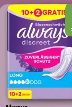 REWE Center Always Discreet Inkontinenzeinlagen Angebot