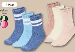 REWE Center Vivess Damen Chenille Kuschelsocken 3 Paar Angebot