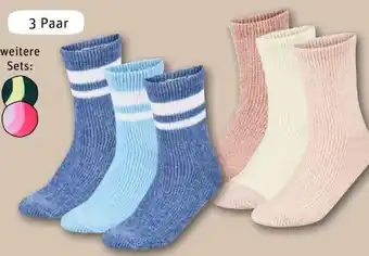 REWE Center Vivess Damen Chenille Kuschelsocken 3 Paar Angebot