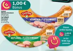 REWE Gutfried Hähnchen-Fleischwurst oder Geflügel- Fleischwurst Angebot