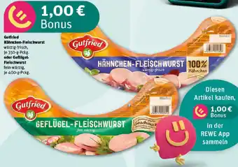 REWE Gutfried Hähnchen-Fleischwurst oder Geflügel- Fleischwurst Angebot