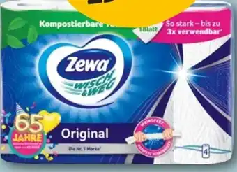 REWE Zewa Wisch & Weg Küchentücher Original Angebot