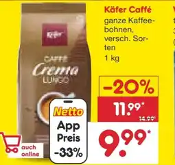 Netto Marken-Discount Käfer Kaffee Caffè Crema Lungo Angebot