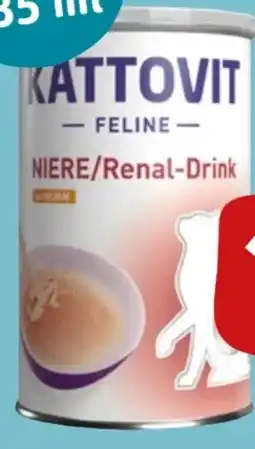 REWE Kattovit Feline Diet Katzenfutter Niere-Renal-Drink Angebot