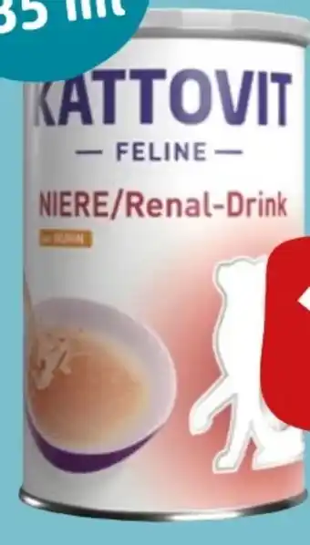 REWE Kattovit Feline Diet Katzenfutter Niere-Renal-Drink Angebot