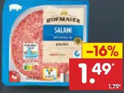 Netto Marken-Discount Hofmaier Salami-Aufschnitt Angebot