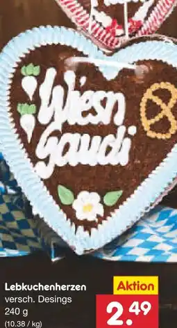 Netto Marken-Discount Netto Backstube Lebkuchenherzen Angebot