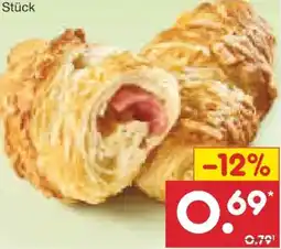 Netto Marken-Discount Netto Backstube Käse Schinken Croissant Angebot