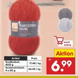 Netto Marken-Discount Dekor Handstrickgarn Großknäuel Angebot