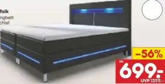 Netto Marken-Discount Juskys Boxspringbett Norfolk Angebot