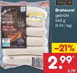 Netto Marken-Discount Butcher’s Barbecue Bratwurst Angebot