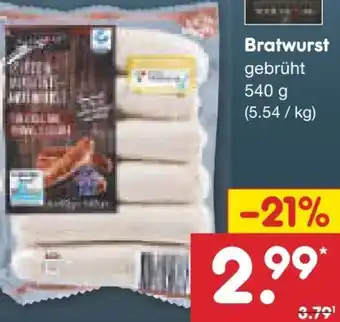 Netto Marken-Discount Butcher’s Barbecue Bratwurst Angebot