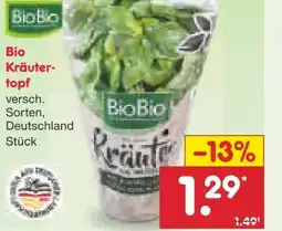Netto Marken-Discount BioBio Bio-Kräutertöpfe Angebot
