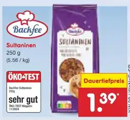Netto Marken-Discount Backfee Sultaninen Angebot
