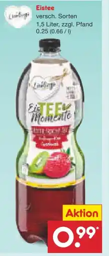 Netto Marken-Discount Lieblings Eistee Angebot