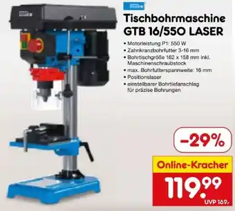 Netto Marken-Discount Güde Tischbohrmaschine GTB 16/550 Laser Angebot
