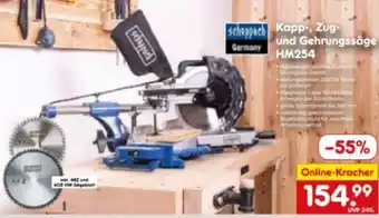 Netto Marken-Discount Scheppach Kappzugsäge HM254 Angebot