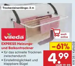 Netto Marken-Discount Vileda Express Heizungstrockner Angebot