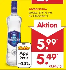 Netto Marken-Discount Wodka Gorbatschow Vodka Angebot