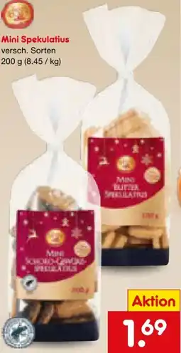 Netto Marken-Discount Santa Claus in Town Mini Spekulatius Angebot