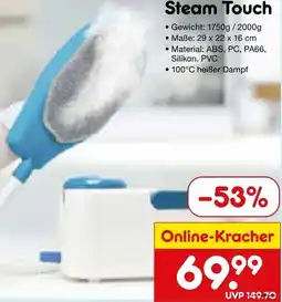 Netto Marken-Discount Livington Steam Touch Dampfhandschuh Angebot