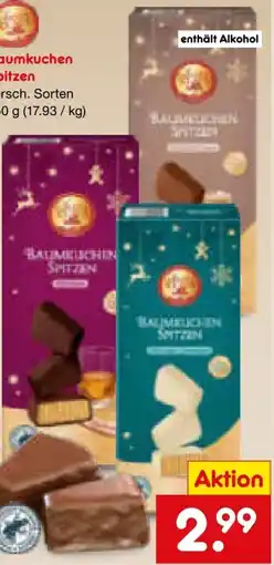 Netto Marken-Discount Santa Claus in Town Baumkuchen Spitzen Angebot