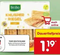 Netto Marken-Discount BioBio Bio-Knusperriegel Angebot