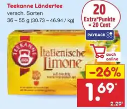 Netto Marken-Discount Teekanne Ländertee Italienische Limone Angebot