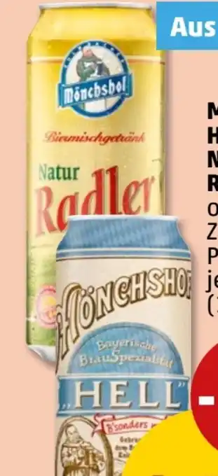 PENNY Kulmbacher Mönchshof Natur Radler Angebot