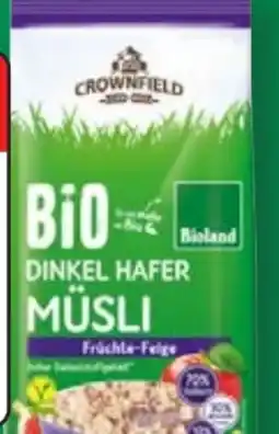 Lidl Crownfield Bio Dinkel Hafer Müsli Angebot
