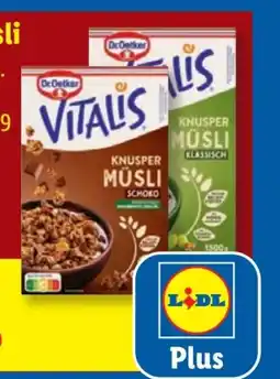 Lidl Dr. Oetker Vitalis Müsli Angebot