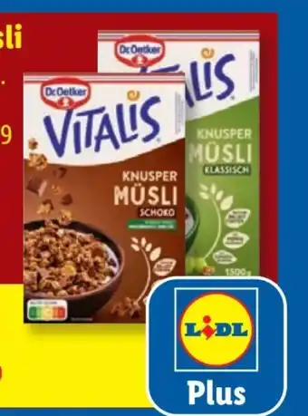 Lidl Dr. Oetker Vitalis Müsli Angebot