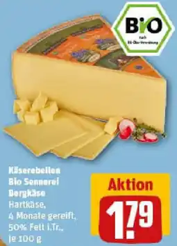 REWE Käserebellen Bio Sennerel Bergkäse Angebot